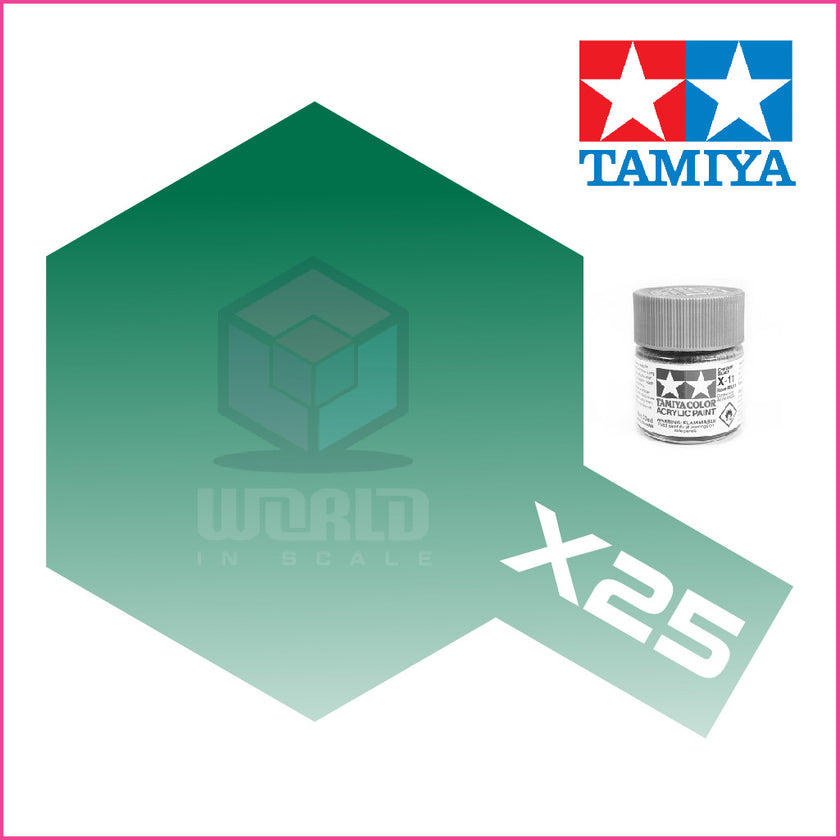 Pintura Tamiya X-25 Clear Green