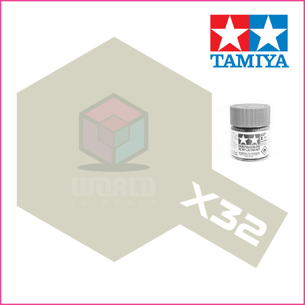Tamiya X-32 Titanium Silver Paint