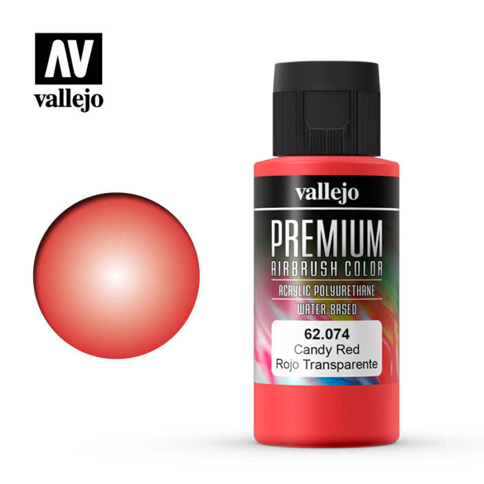 Vallejo Premium Airbrush Color - 62.074 Rojo Candy