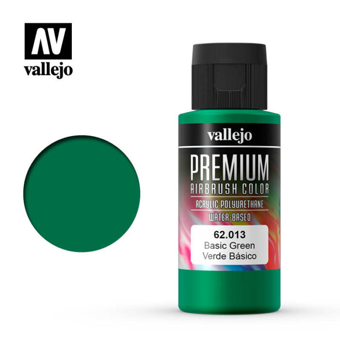 Vallejo Premium Airbrush Color - 62.013 Verde Básico